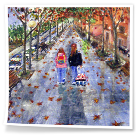 2010-Las niñas por la avenida