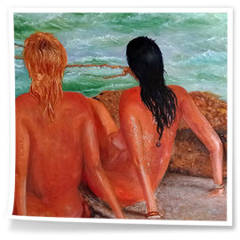 2020-MIRANDO EL MAR DE VINAROZ-OLEO SOBRE LIENZO 80X65