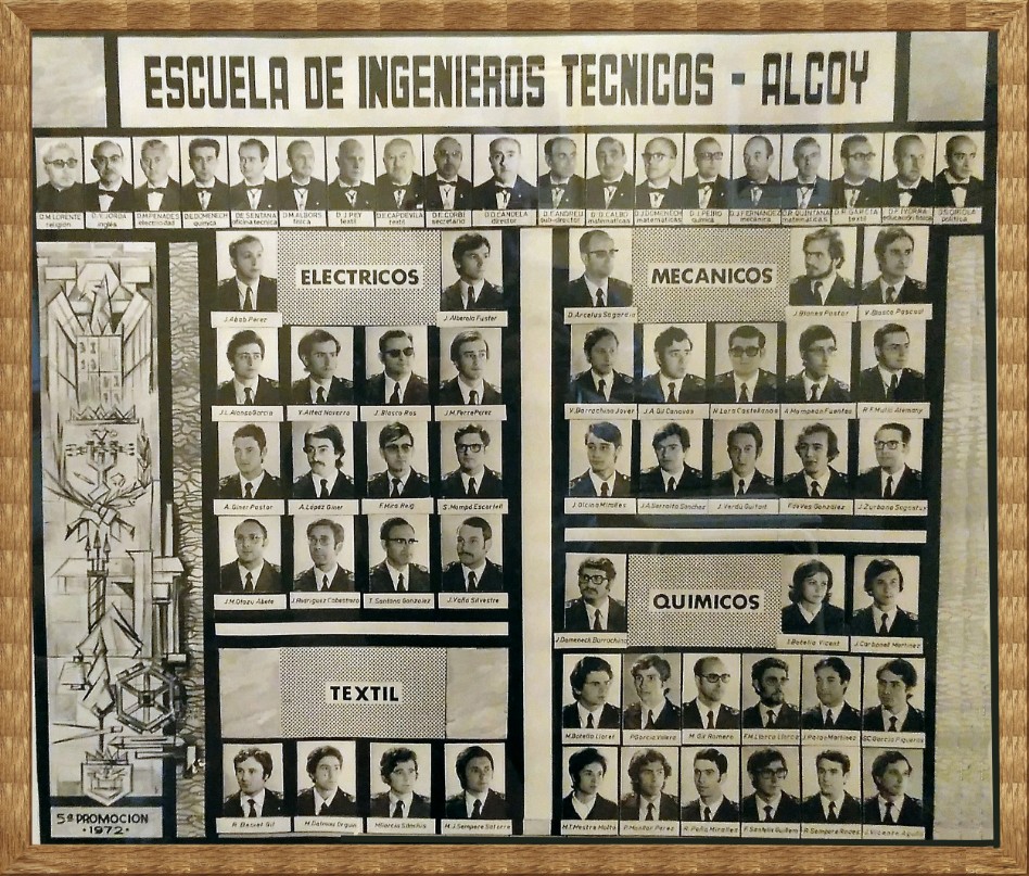 ORLA ESCUELA PERITOS ALCOY 5ª PROMOCION 1972