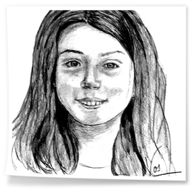 Título: Mercedes<br />Técnica: Lápiz sobre papel<br />Medidas: 30x40<br />Año: 2021